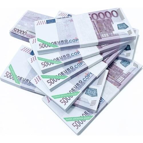 Euro Real Picture Paper Good Luck Money Props Money Heaven Hell Bank Notes Hell Money Incense Paper Sacrifice Joss Paper
