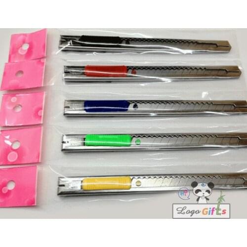 HOT Selling metal art utility knife Paper Cutting Knife and knife sharpener DIY wedding gifts and diy photo knife set 6pcs a lot