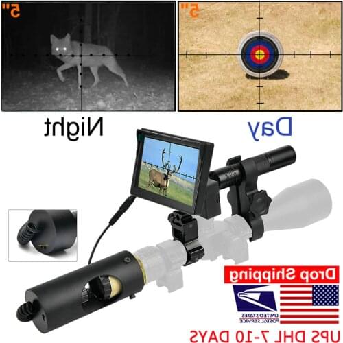 850nm Infrared LED IR Night Vision Riflescope Hunting Scopes Optics Sight Waterproof Hunting Camera Hunting Wildlife Night Visi