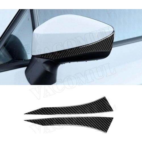 Carbon Fiber Car Rearview Mirror Cap Trim Cover Mouldings Anti collision Stickers For Toyota GT86 FT86 ZN6 Subaru BRZ 2013-2020