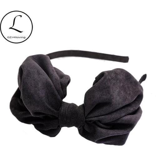Korean Women Cotton Big Bow Hairband Accessories For Ladies Twist Headwear 2020 Novelty Knot Headband Hair Hoop Girls Gift