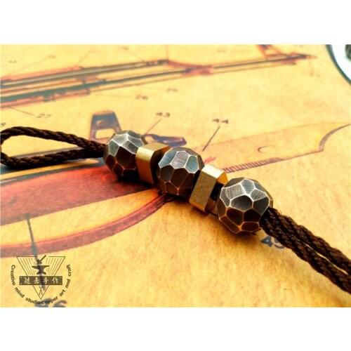 Handmade Brass EDC Flashlight knife Tool Pendant DIY Pendant