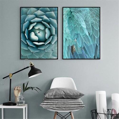 Fashion Landscape Posters Canvas Art Print Painting Wall Pictures For Living Room Nordic Beautiful Girl Butterfly Ocean Plant