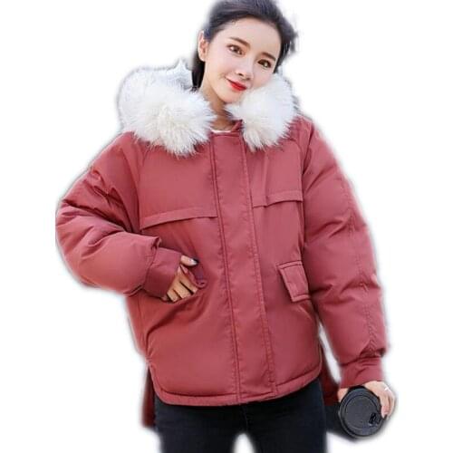 New 2018 Women Winter Jackets Short Loose Hooded Down Cotton Jacket Women Winter Coat Thick Warm Female Parkas Plus Size Q921
