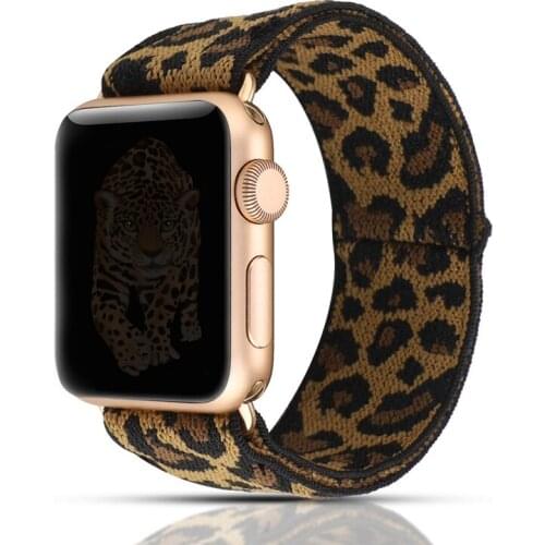Nylon loop strap for Apple watch band 38mm 40mm 42mm 44mm 5/4/3/2/1 iwatch Stretchy Double-Layer Stretch wristbelt bracelet