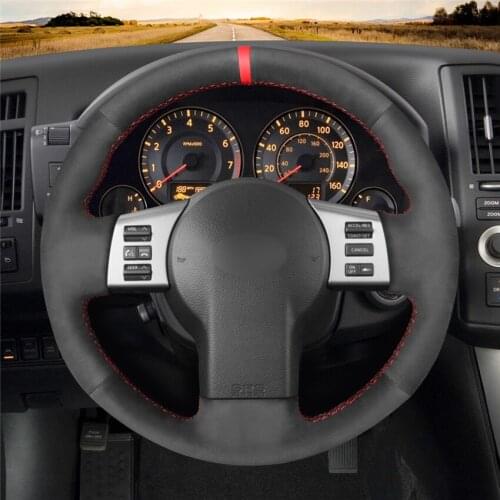 DIY Hand-stitched Customization Anti-Slip Wear-Resistant Steering Wheel Cover For Nissan 350Z 2002-2009 Car Interior Decoration