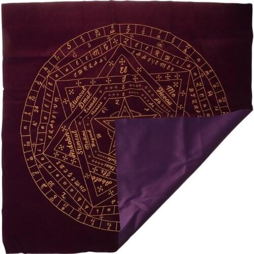 Tarot Card Tablecloth Sigils of Elohim Mysterious Divination Altar Velvet Cloth