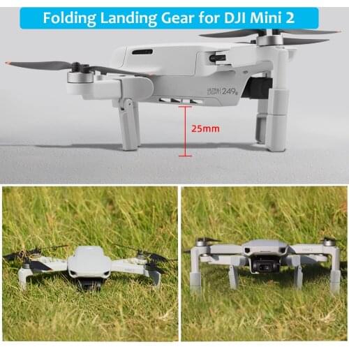 Foldable Heightening Landing Gear for DJI Mavic Mini 2/Mini SE Drone Bracket Protector Heightening Stand Quick Release Accessory