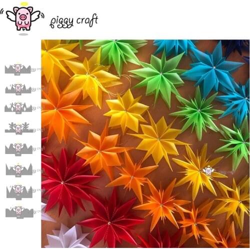 Piggy Craft metal cutting dies cut die mold New 3D Folding flowers Scrapbook paper craft knife mould blade punch stencils dies