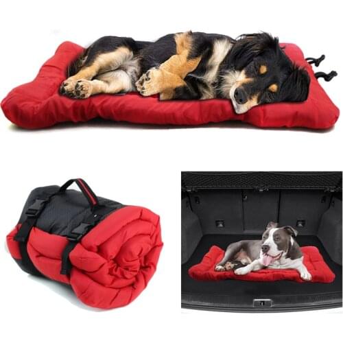 Outdoor Dog Bed Portable Travel Dog Bed Mat Car Seat Pet Bed for Small Medium Large Dog Waterproof Foldable Pet Mat Sofa Cushion