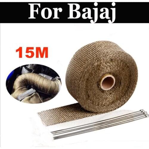 Exhaust Front Pipe Heat Shield Tape Wrap Insulation Resistant Downpipe For Bajaj Pulsar 135 Ls 150 180 Dts-I 200 Ns 220 Dts-I