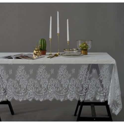 Yvonicky Lace Tablecloths On The Table