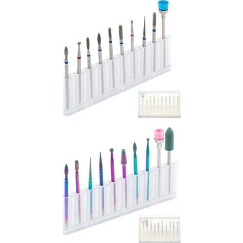 10pcs/Box Nail Art Grinding Head Drill Bits Cuticle Cleaning Sander Tool Pedicure Grinding Sander Nail Polish Head Nail File Too