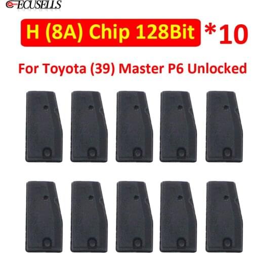 10Pcs/Lot H 8A 128Bit Car Key Chip For Toyota (39) Master P6 Unlocked Blank Transponder Chip for Toyota Rav4 Camry (Aftermarket)