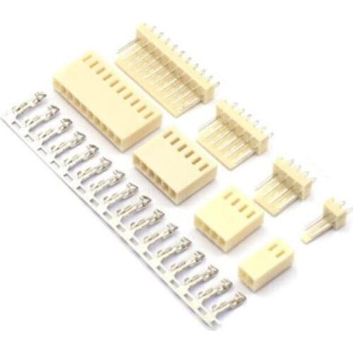100 Set KF2510 Connector Kits 2.54mm Pitch 2/3/4/5/6/7/8/9/10/11/12P Straigh Pin Header+Housing+Crimp