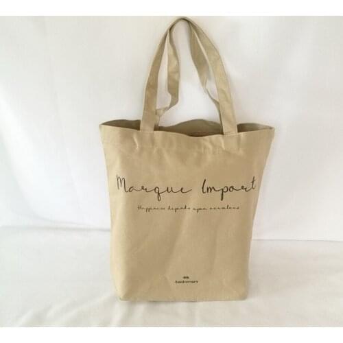 100pcs High Quality Custom Logo Printing Eco-friendly Resuable Cotton Gift Tote Bags for Shopping and Party