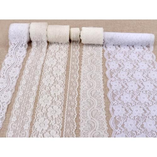 24 design 1yard Lace Ribbon Lace Trim Fabric Rustic Wedding Decoration Handcrafted Embroidered Sewing Clothes Dress DIY Material