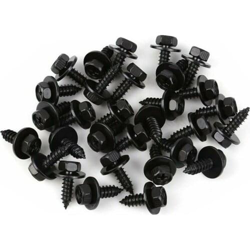 30pcs 10mm Hex Head Screw Bolt 90159-60498 Fender Linder Bumper Fastener Screw for Toyota Camry RAV4/Lexus ES GS LS