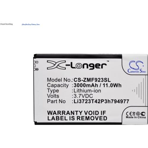 Cameron Sino 3000mAh Battery Li3723T42P3h794977 for AT&T Velocity 4G LTE, For ZTE MF923, VELOCITY