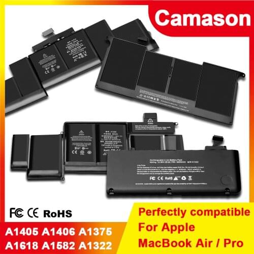 Camason Laptop battery For Apple MacBook Pro/Air Notebook Batteries A1278 A1502 A1398 A1466 A1370 A1322 A1369 A1375 A1405 A1406