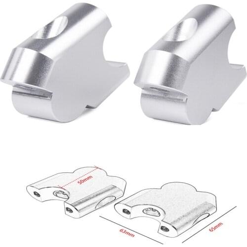 Aluminum Motorcycle Handlebar Raiser Riser Bar Moves up 40mm Clamp Silver for BMW F800R F 800 R 2015 2016 2017