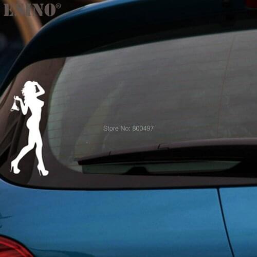 Auto Decal Car Accessories Styling Funny Creative Hot Beauty Lady Sexy Girl Car Sticker Car Bumper Body Decal Vinyl