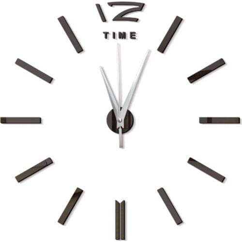 Modern Design Mini DIY Large Wall-Clock Sticker Mute Digital 3D Wall Big Clock Living Room Home Office Decor Christmas Gift