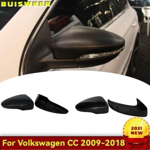 Black Side Wing Mirror Cover for VW Golf 7.5 MK7 7 GTD R GTI 6 Passat B7 CC Scirocco E-GOLF Polo 6R 6C MK6 Cap for Jetta 6 MKVI