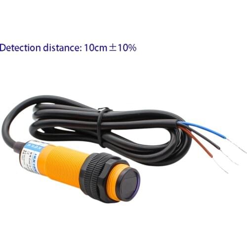 Diffuse reflection photoelectric switch E3F-DS10C4/C2/P1/P2 three wire NPN NO NC distance 10CM+-10% adjustable 24V sensor