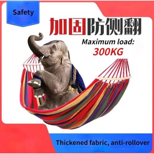 Hammock outdoor swing single and double anti-rollover student dormitory adult indoor household lazy hanging chair