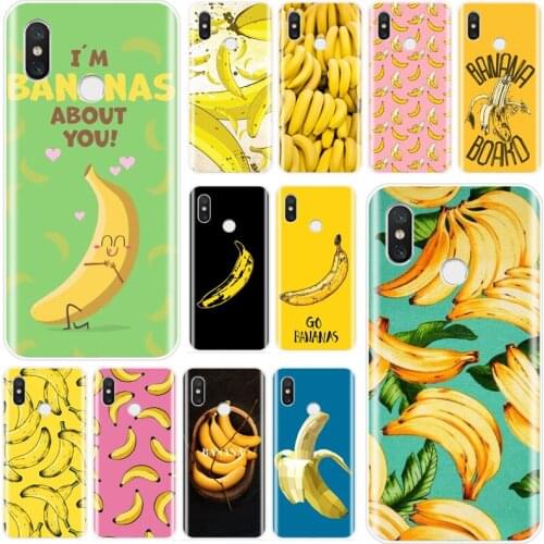 Interesting fruit banana Cover Soft Silicone TPU Phone Case For xiaomi 4 4S 5 5S PLUS 5C 6 6X 8 8SE 8lite 9 9SE MAX 2 3