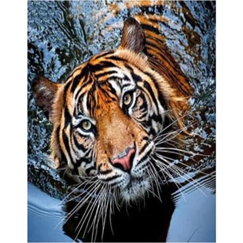 Full 5D Diy Animal Cool "Bengal Tiger" Diamond Painting Full Mosaic Picture Rhinestones Embroidery Home Decoration