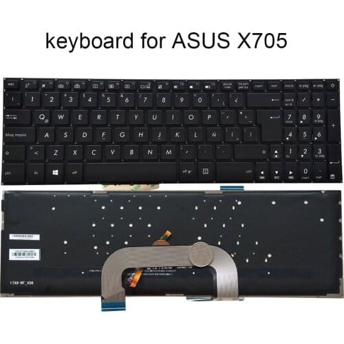 X705 Latin backlight keyboard for ASUS VivoBook X705BA X705NA X705NC X705UA X705UQ LA qwerty Laptop keyboards New 0KN1 2R2LA12