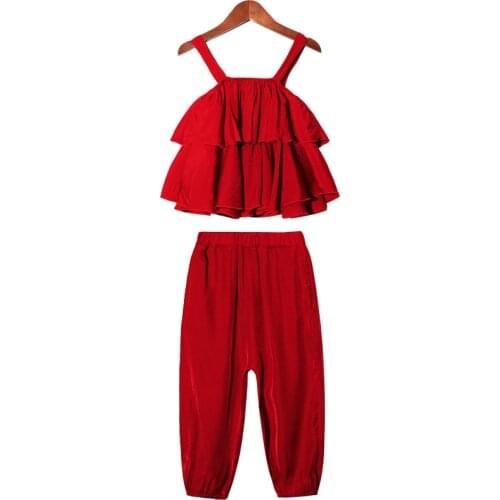 Kids Sets Girls' Casual Top + Shorts Sets Two-piece Set of New Style of Childrens Summer Clothes 4 5 6 7 8 9 10 12 Ages