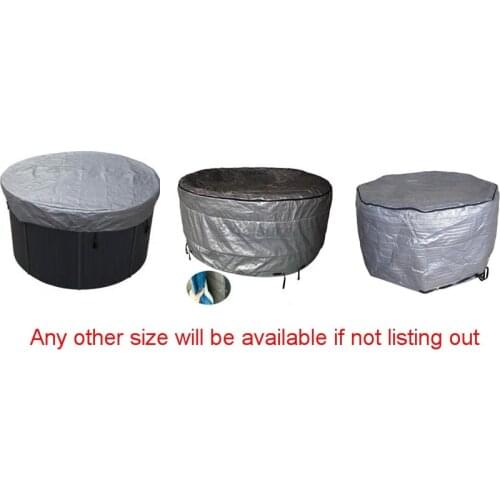 Swim pool round hot tub spa cover cap Round spa hot tub cover bag any size available