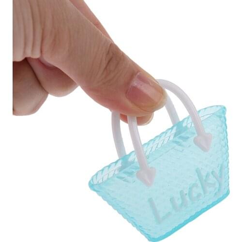 3 Pcs/lot Fashion Doll Handbag Lady Leather Bag Purse Dollhouse Kids Toy