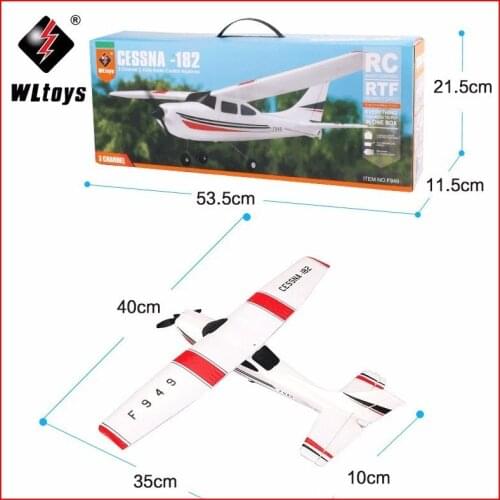 Wltoys F949 RC Airplane Plane Remote Control Toy 2.4G Aircraft Model 3-Channel Outdoor Gliders with Built-in USB Batterty