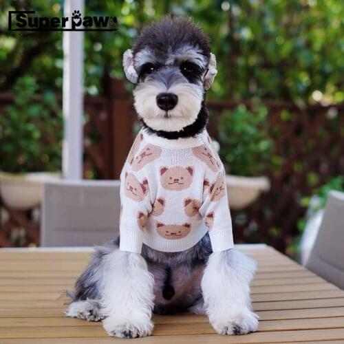 Fashion Cute Pet Dog Sweater Winter Warm Puppy Hoodie Clothes for Small Medium Dogs French Bulldog Pug Yorkie Jacket Coat TPC16