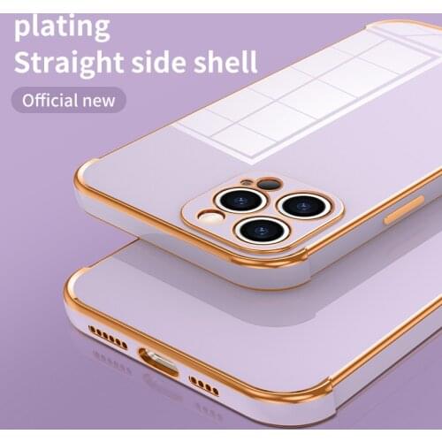 Soft Electroplating Phone Case For iPhone 11 12 Pro Max Mini X XR XS Max 7 8 Plus SE2020 Candy Color Shockproof Protection Cover