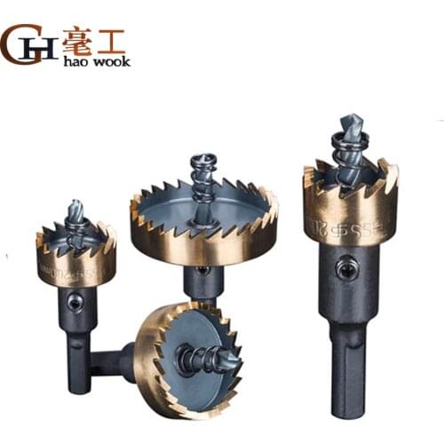 Drill Bit Set Holesaw Carbide Tip HSS Hole Saw Cutter Drilling Kit Hand Tool for Wood Stainless Steel Metal Alloy Cutting