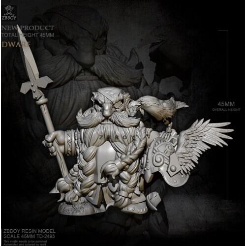 45mm Resin model kits figure DIY toy self-assembled TD-2493