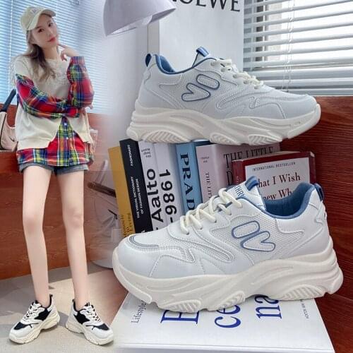 Ins Daddy shoes 2021 autumn new Korean version of sports shoes female students trend increased casual shoes