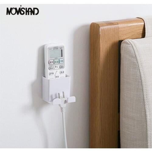 MOMS HAND Wall Mounted Remote Control Organizer Storage Box Air Conditioner Storage Case Mobile Phone Plug Holder