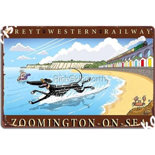 Greyt Western Zoomington On Sea Metal Plaque Poster Poster Customize Club Home Pub Garage Tin Sign Posters