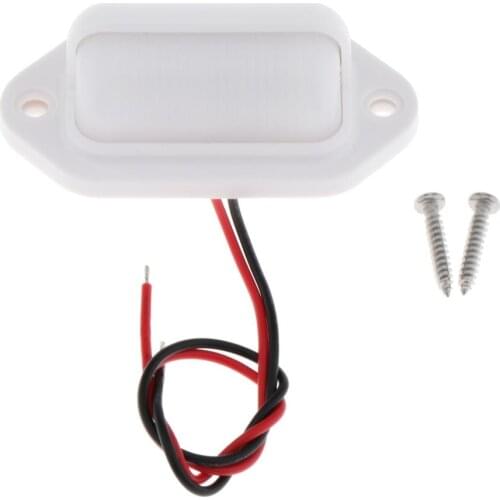 Marine Boat RV Cabin Courtesy Lamp Stair Deck Light Black-Black Light