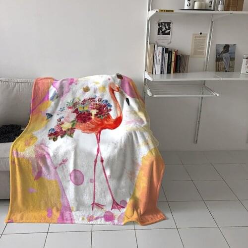 Bedroom Warm Blankets Flamingo Flower Butterfly Sofa Throw Blankets Childrens Baby Soft Blankets Airplane Portable Blanket