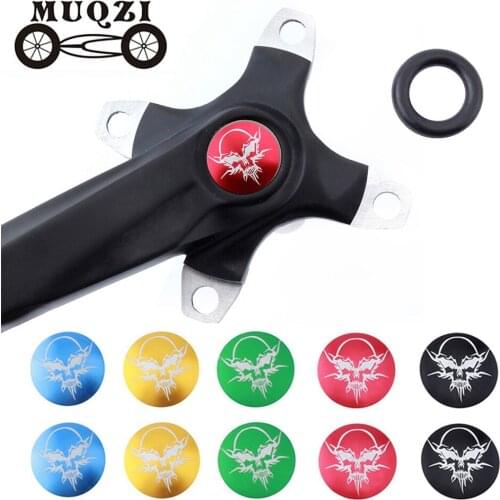 1Set Waterproof Bicycle Teeth Plate Crank Cover Road Mountain Bike MTB Foldable One Hollow Disc Cover Alloy Dust-Proof Crank Cap