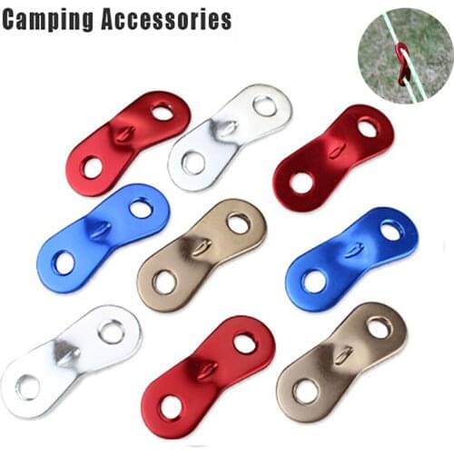 10pcs Wind Rope Buckle For Camping Tent Adjuster Runner Wind Stopper Tightener Awning Hook Buckle Tensioner