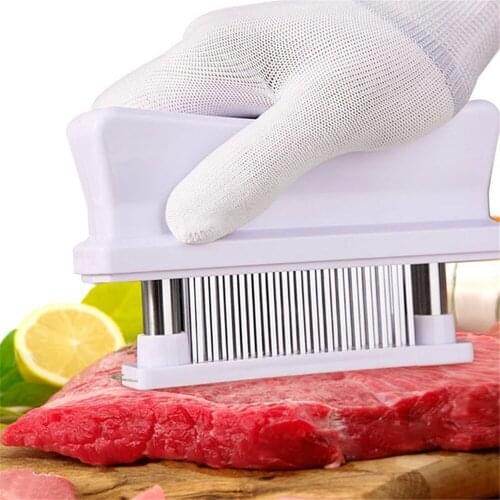 48 Blades Needle Meat Tenderizer Stainless Steel Meat Beaf Steak Mallet Meat Tenderizer Hammer Pounder Kitchen Cooking Tools