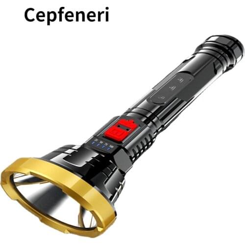 Super Bright USB Rechargeable Special Forces Led Strong Light Flashlight Long-range Multi-function Household Outdoor Portable